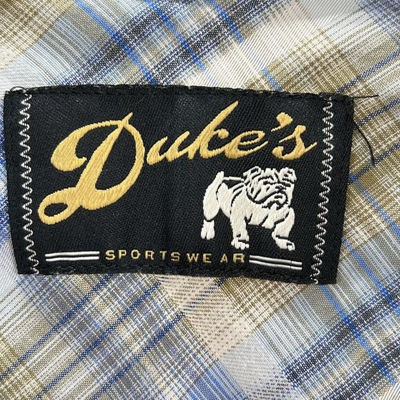 Duke’s Sportswear Men’s Cotton Blend Plaid Short Sleeve Button Up Shirt Size 2XL - Picture 3 of 11